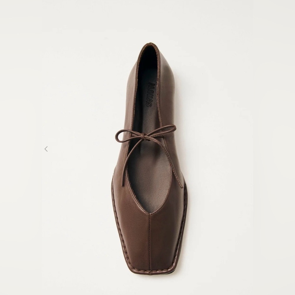 ALOHAS Sway chestnut Leather Flats